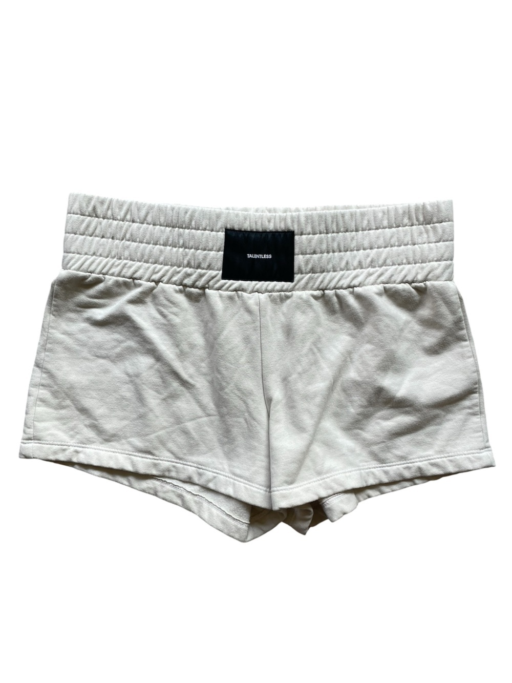 Talentless Cream Sweat Shorts Small
